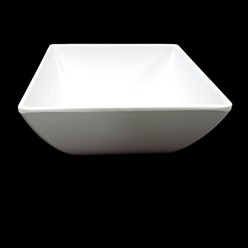 6" x 6" Square White Melamine Bowl Item #52225
