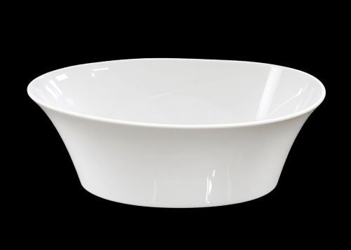 14.5" x 11.25" White Oval Serving Bowl – Item #63659
