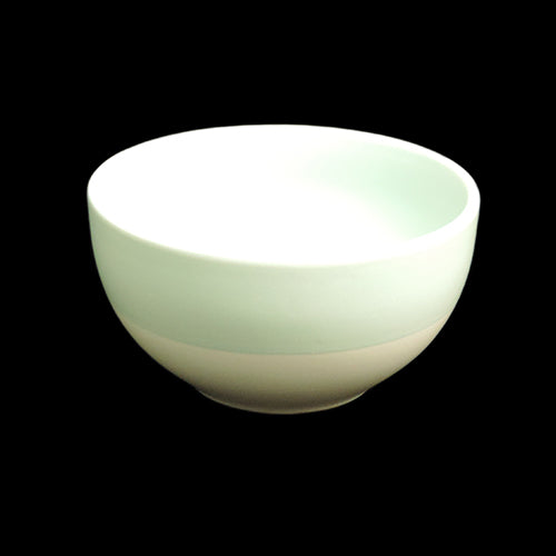 5.5" Two Tone Bowl Off-White Green - Item #54180