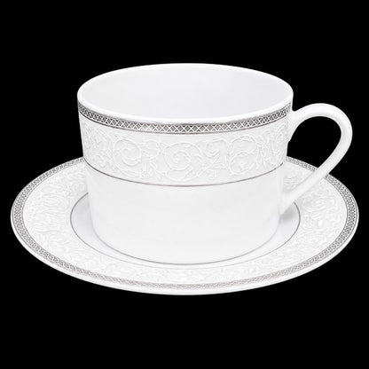 7.5 oz. Cup and Saucer Madison Silver Line - Item #54348