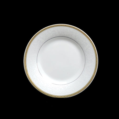 6" Madison Dessert Plate Gold Line - Item #54349
