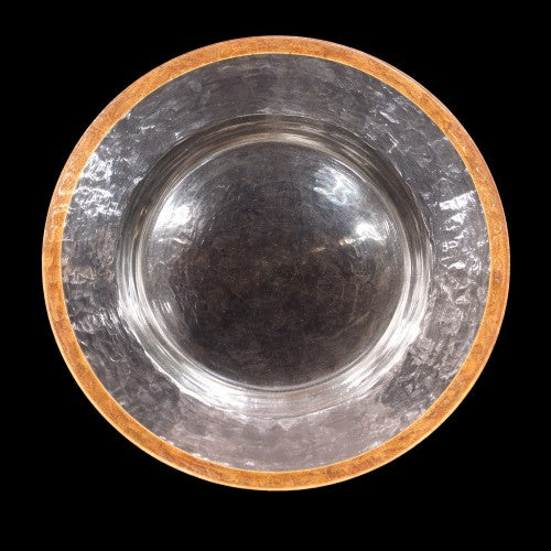 13" Rose Gold Rim Glass Charger Plate - Item #547572