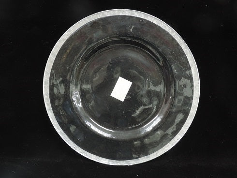 13" Silver Rim Glass Charger Plate - Item #547582-1