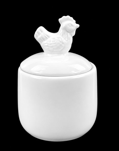 5" White Sugar Pot Item #55574