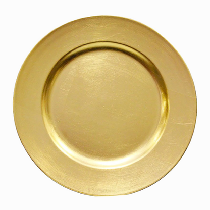 13" Gold Plastic Charger Plate - Item # 55756
