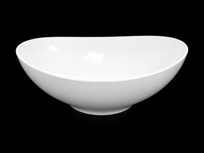 13.4" x 11.8" Oval White Melamine Bowl Item #57015-1