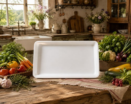 53 x 32.5 x 6.5 cm Rectangular Melamine Container Item #57018