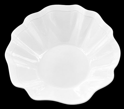 18.6" x 5.75" Heavy-Duty Scalloped Melamine Tray Item #57021