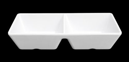 7.8" x 3.95" Heavy Duty 2-Sectional Melamine Dish Item #57023