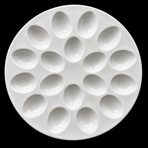 14" White Deviled Egg Platter - Item #57129