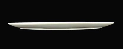 15.75" – Off White Oval Plate - Item #57228