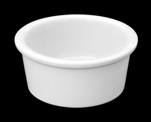 3.75 oz White Porcelain Ramekin Item #57781