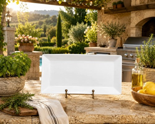 9.75" x 5.25" Rectangular 30% Melamine Tray Item #58036