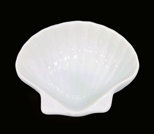 3.25" White Porcelain Shell Dish – Item #58071