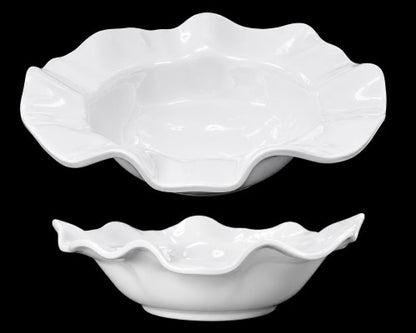 15" x 5.5" Wavy Rim Melamine Bowl Item #59721
