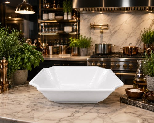 8" x 8" Shallow Square Dish, 100% Melamine Item #59744