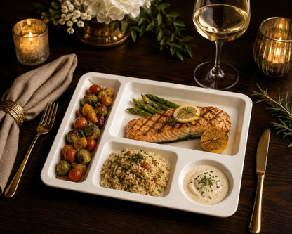 13" x 10.5" Sectional Melamine Tray – Item #59784
