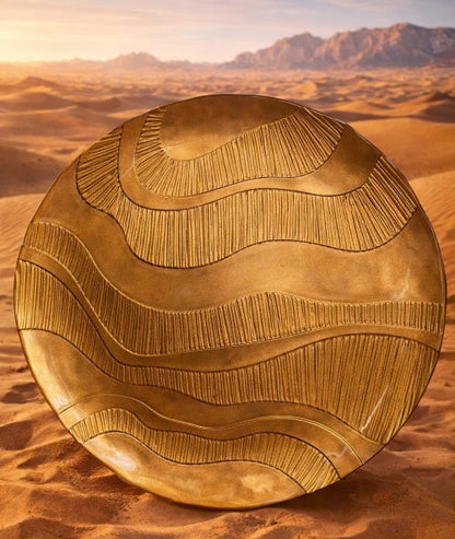 13" Waves Gold Charger Plate - Item #62896