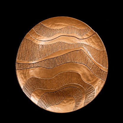 13" Waves Gold Charger Plate - Item #62896