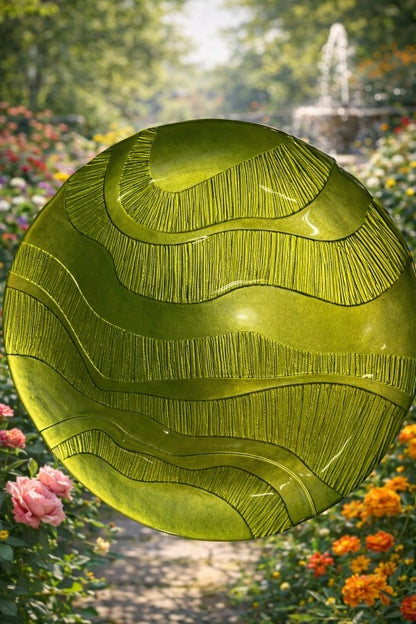 13" Waves Sage Charger Plate - Item #62897