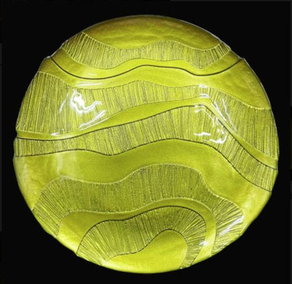 13" Waves Sage Charger Plate - Item #62897