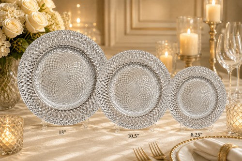 13 in Antoinette Clear Charger Plate - Item #62899