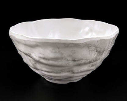 6.25" x 3.25" Grey & White Melamine Bowl – Item #65016