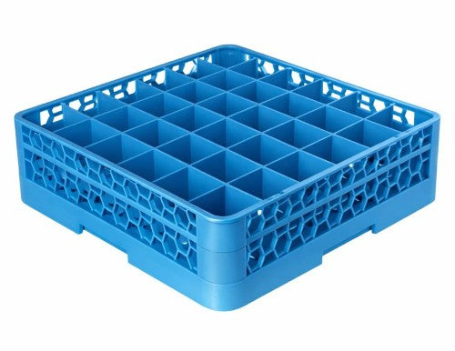 36-Compartment Glass Rack – Blue - Item #65049