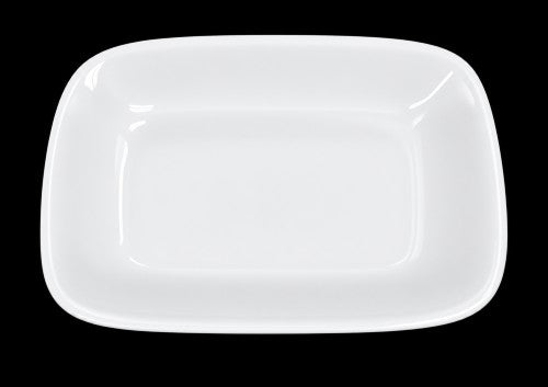 4.5" Rectangular White Porcelain Dish – Item #65289
