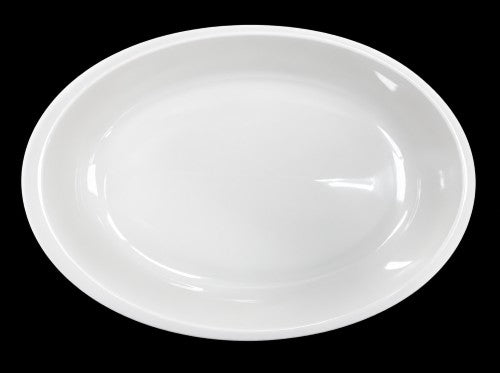 22.5" White Oval Plate | Item #65358-1