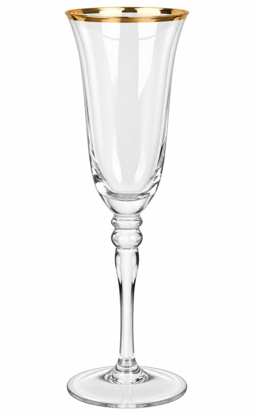 6 oz. Gold Rim Champagne Flute Item #65421