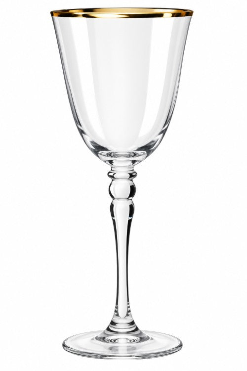 8 oz. Gold Rim Wine Glass Item #65423