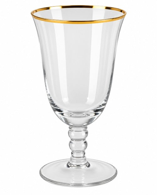 19 oz. Gold Rim Water Goblet Item #65424-1