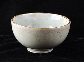 5.5" Olive Green &amp; Light Brown Bowl Item #65639-1