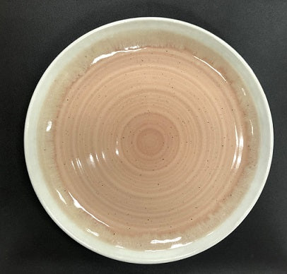 10.5" Pink and Beige Dinner Plate - Item #65682
