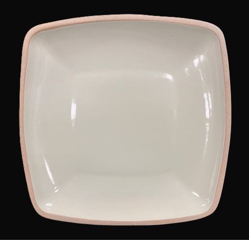 9" Bone Square Side Plate - Item #65700