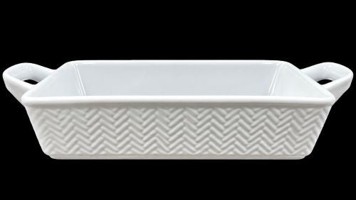 9" Rectangular Bakeware – White Item #65941 | 16 Pieces per Case