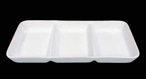 12" Rectangular Sectional Porcelain Plate – Item #66046