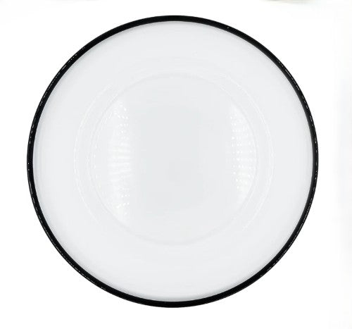 13" Black Thin Rim Charger Plate - Item #66054-1