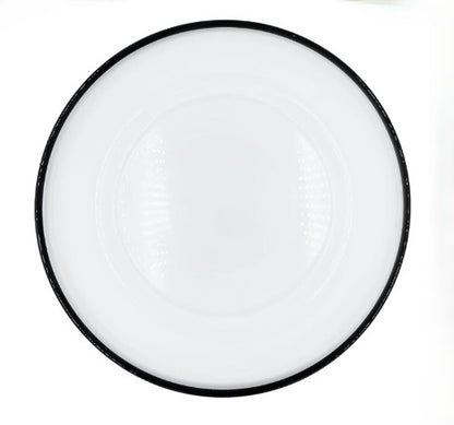 13" Black Thin Rim Charger Plate - Item #66054-1