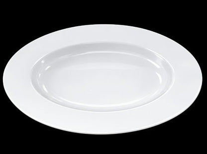 16.5" x 11.5" White Oval Serving Bowl – Item #66113