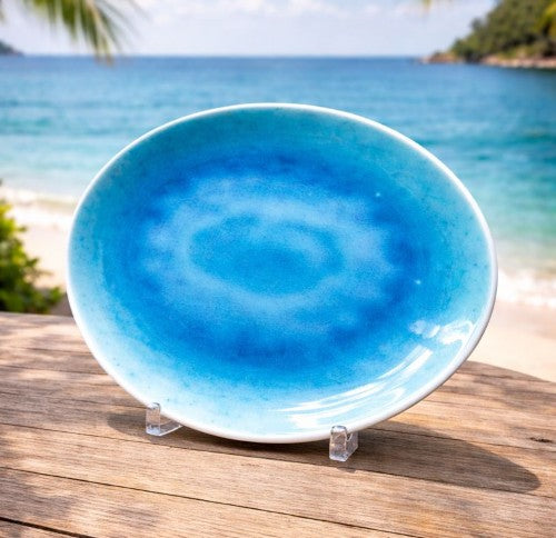 11" Ocean Whisper Oval Plate - Item #66455
