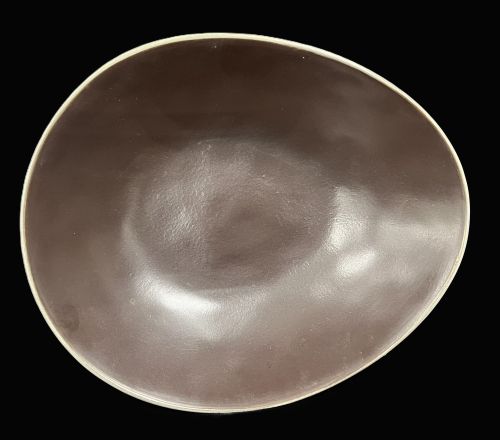 8" Brown Almond Shape Bowl - Item #66466-4
