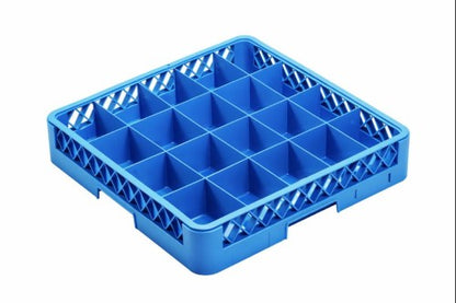 20-Base Compartment Glass Rack – Blue - Item #66480-1