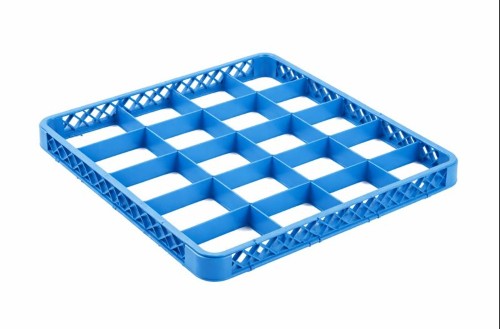 20-Base Compartment Glass Rack – Blue - Item #66480-1