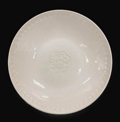 9.25" Beige Flower Plate - Item #66553