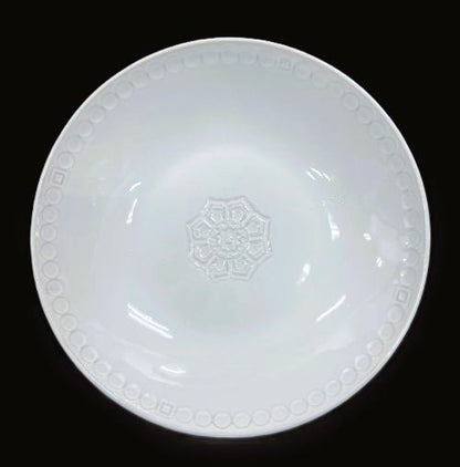 9.25" Beige Flower Plate - Item #66553
