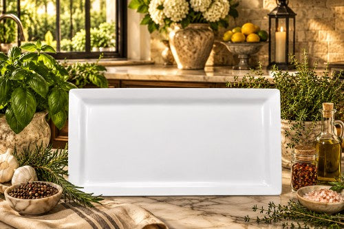 20.75" x 12.75" Heavy-Duty Rectangular Plate – 100% Melamine Item #66669