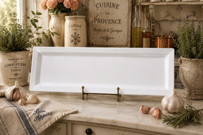 20.75" x 7.25" Heavy-Duty Rectangular Plate – 100% Melamine Item #66670