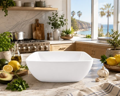 12" x 12" x 5.5" Square Melamine Bowl Item #66674